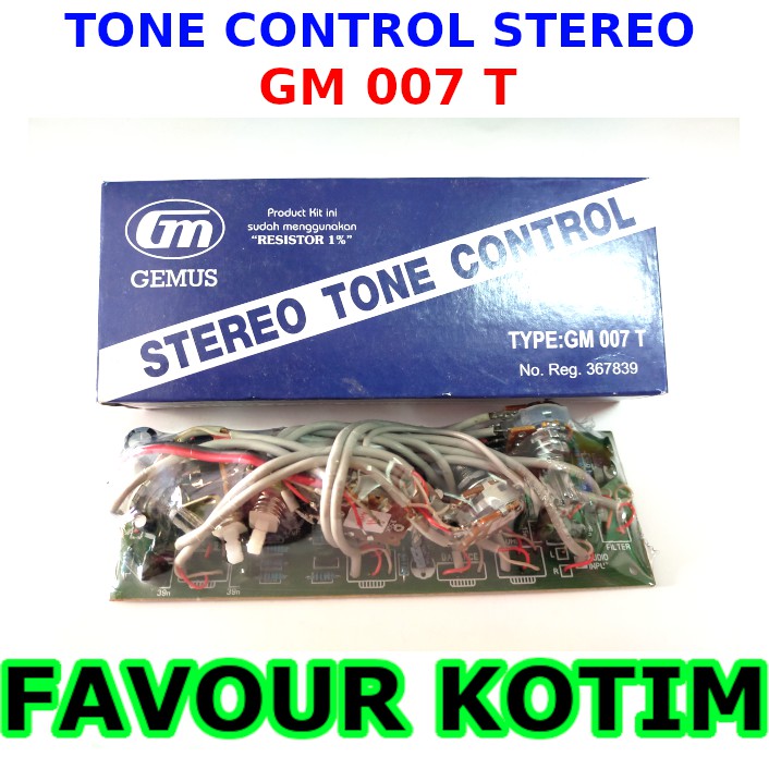 KIT TONE CONTROL STEREO PLUS FILTER DAN LOUDNESS GM 007T FVKOTIM