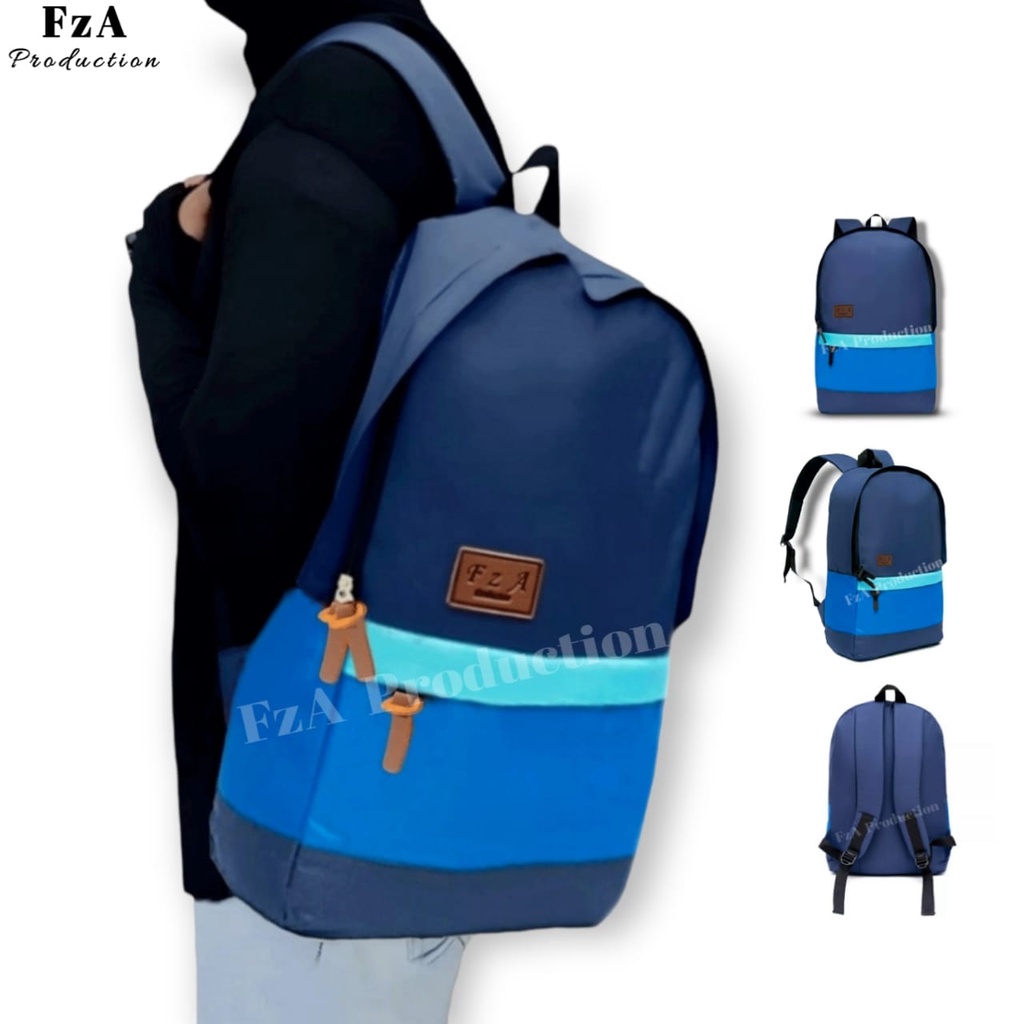 Big Promo..Tas Ransel Distro Casual Pria Wanita Tas Ransel Laptop Premium FREE Tas Waist Bag Trendy