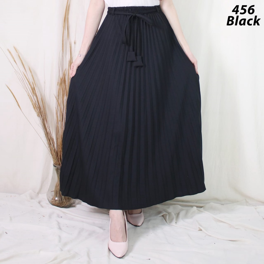 Rok Plisket - Rok Wanita Bahan Premium Tali Mrs4