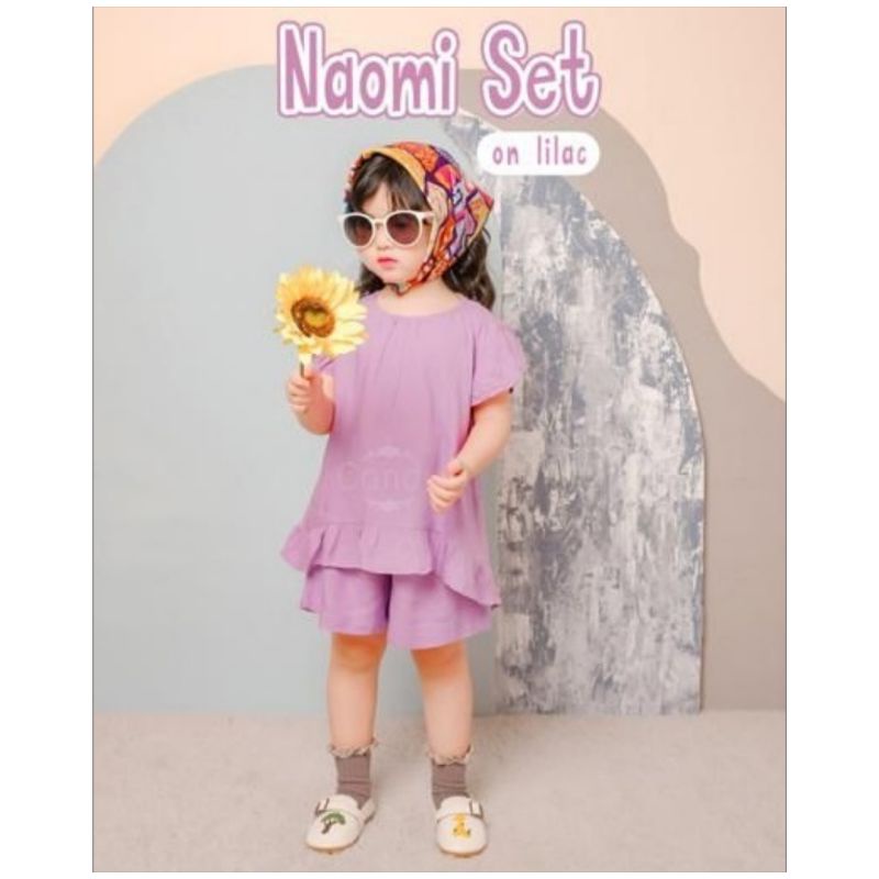 Naomi Set Candy / Setelan Anak Rayon Viscose / One Set Anak Rayon Viscose