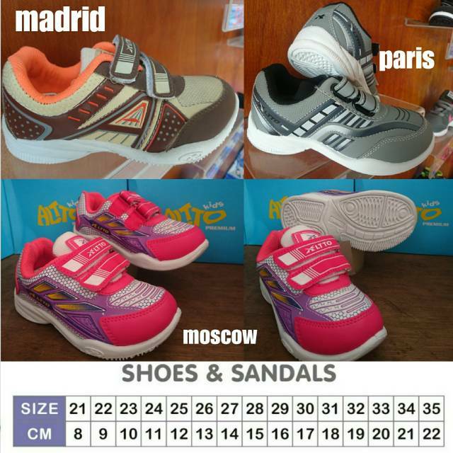 Sepatu anak Sepatu sekolah PAUD/TK/SD pro Alto pro altto