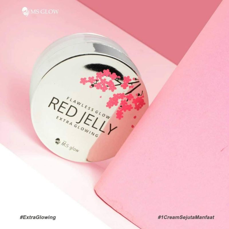 red jelly ms glow free tas / box