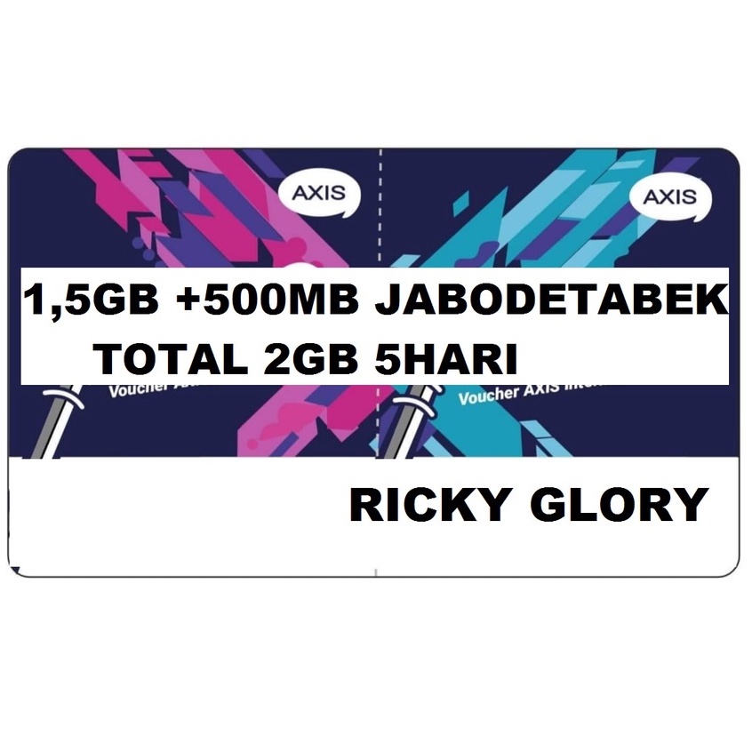 VOUCHER Axis 1gb 5 hari 24 Jam KUOTA 1 GB