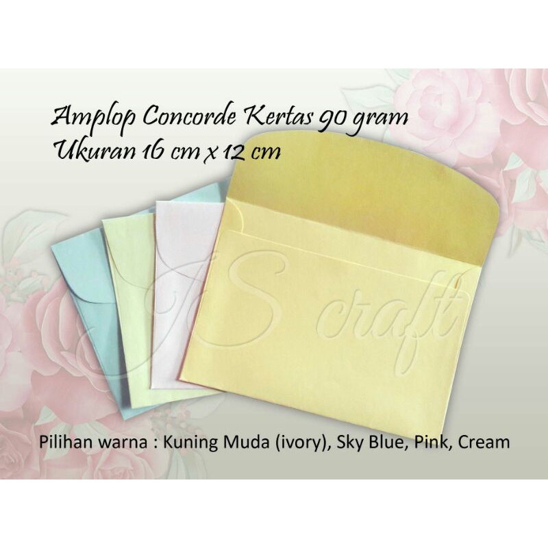 

[Ready] Amplop concorde 90gr ukuran 16×12cm