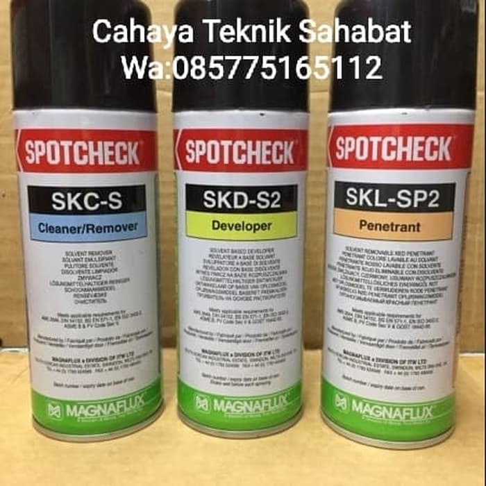 spotchek magnaflux(cleaner-developer-penetrant)