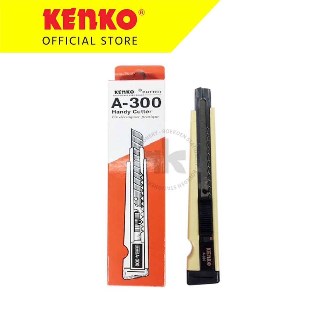 

Kenko Cutter Kecil A-300 (9mm) Cream Ujung Hitam
