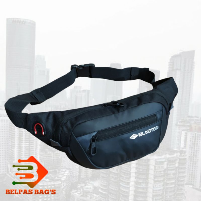 Tas pinggang waistbag tas selempang pria blasted 4448