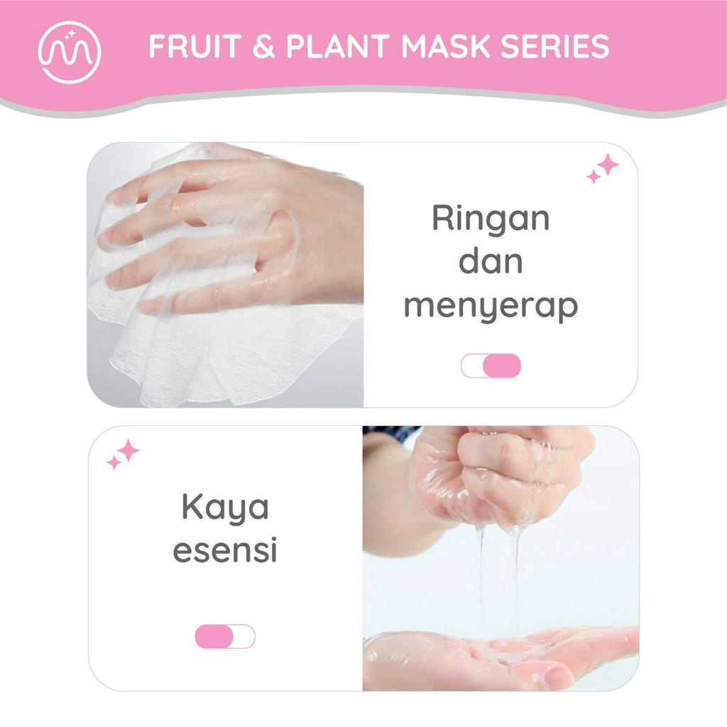 MINIPINK Fruit Plant Moisturizing Sheet Mask Masker Wajah MP001