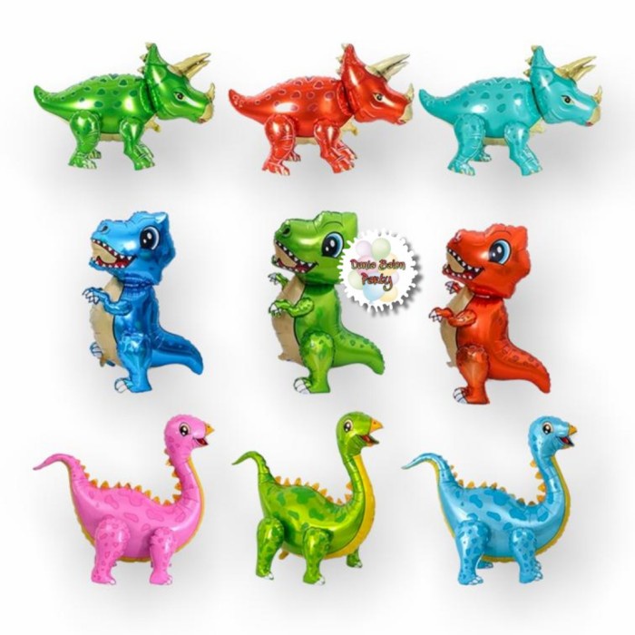 Balon Foil Dinosaurus 4D / Dinosaurus T-Rex Balon Dino Jurassic 4D