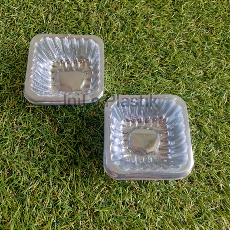 Mika Tray Kue Kotak / Mika Plastik / Mika Kue (Pack Kecil)