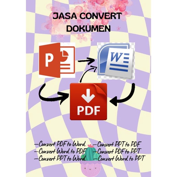 Jasa Convert PDF to Word, Word to PDF