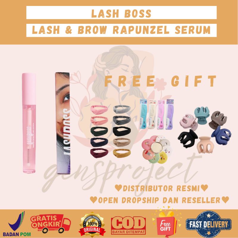 [READY LANGSUNG KIRIM] LASH BOSS SERUM BULU MATA &amp; ALIS | LASH BOSS RAPUNZEL EYE &amp; BROW SERUM