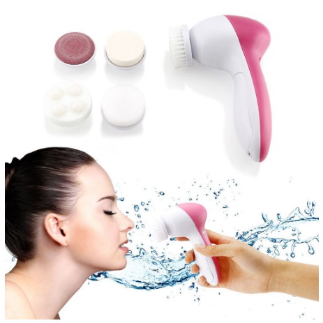 Biutte.co Pembersih Muka Elektrik Lumispa Facial Care 5 in 1 - AE-8782 - White