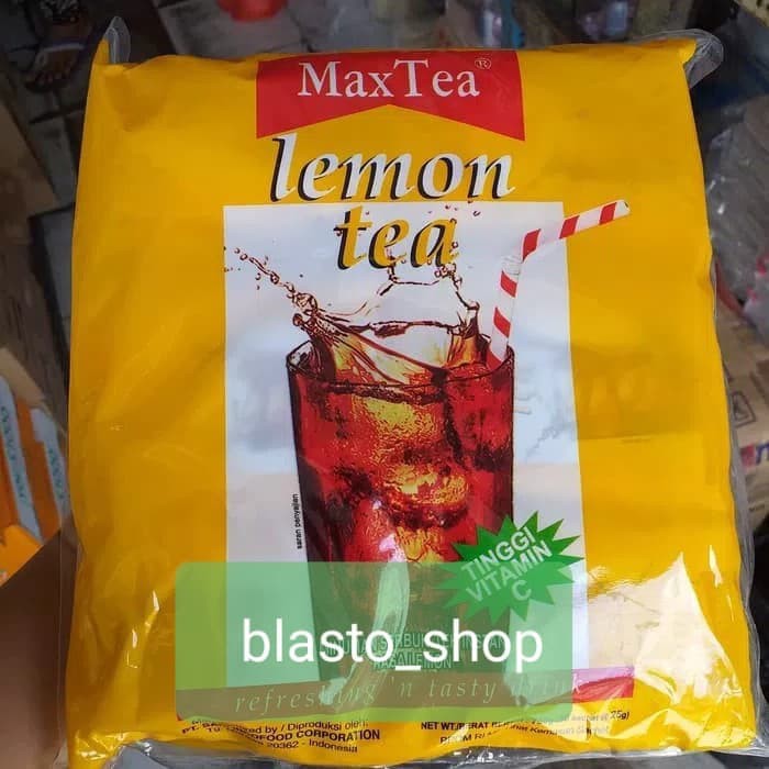 

max tea lemon tea ( ball ) ( gojek grab) - tth294