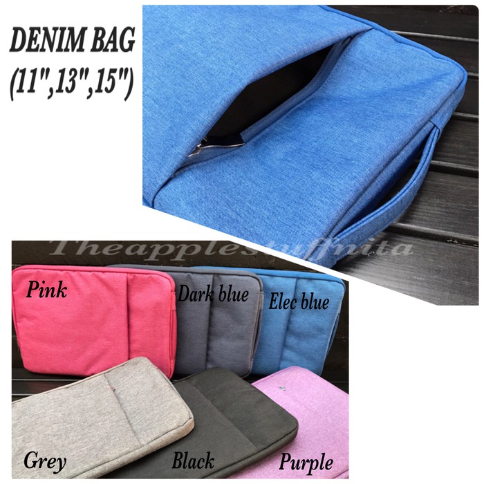 Denim Bag For macbook size 11 inch