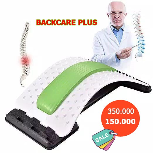 BACKCARE PLUS Alat Terapi Pijat Nyeri Punggung bawah dan atas Alat Pijat Peregangan Lumbar Alat Korektur Postur