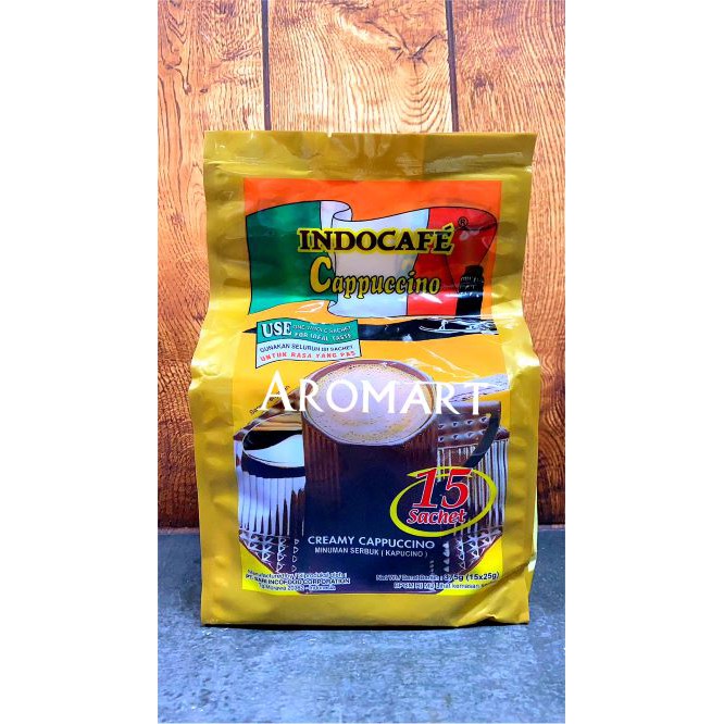 

Indocafe Cappucino/Creamy Cappucino 15 Sachet - 375g