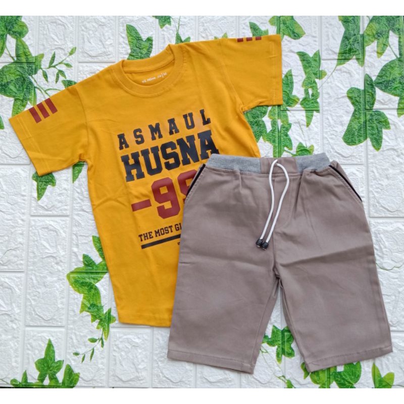 ayudia_kids_store/setelan anak laki laki/baju kurta islami/celana pendek anak laki laki/setelan Cino