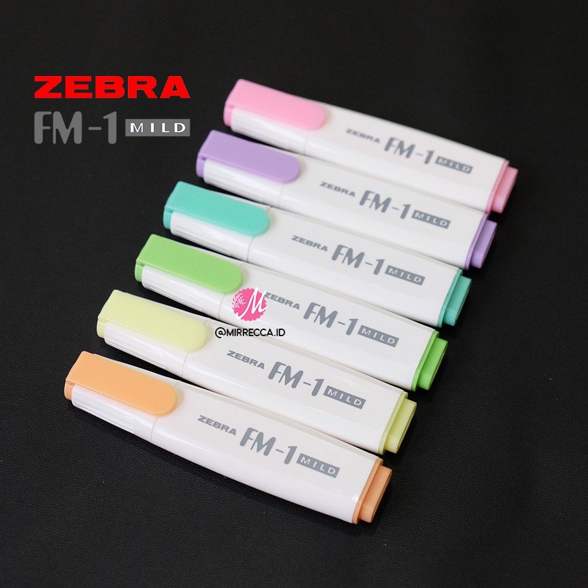 

ZEBRA FM-1 MILD PASTEL HIGHLIGHTER PEN WARNA-WARNI