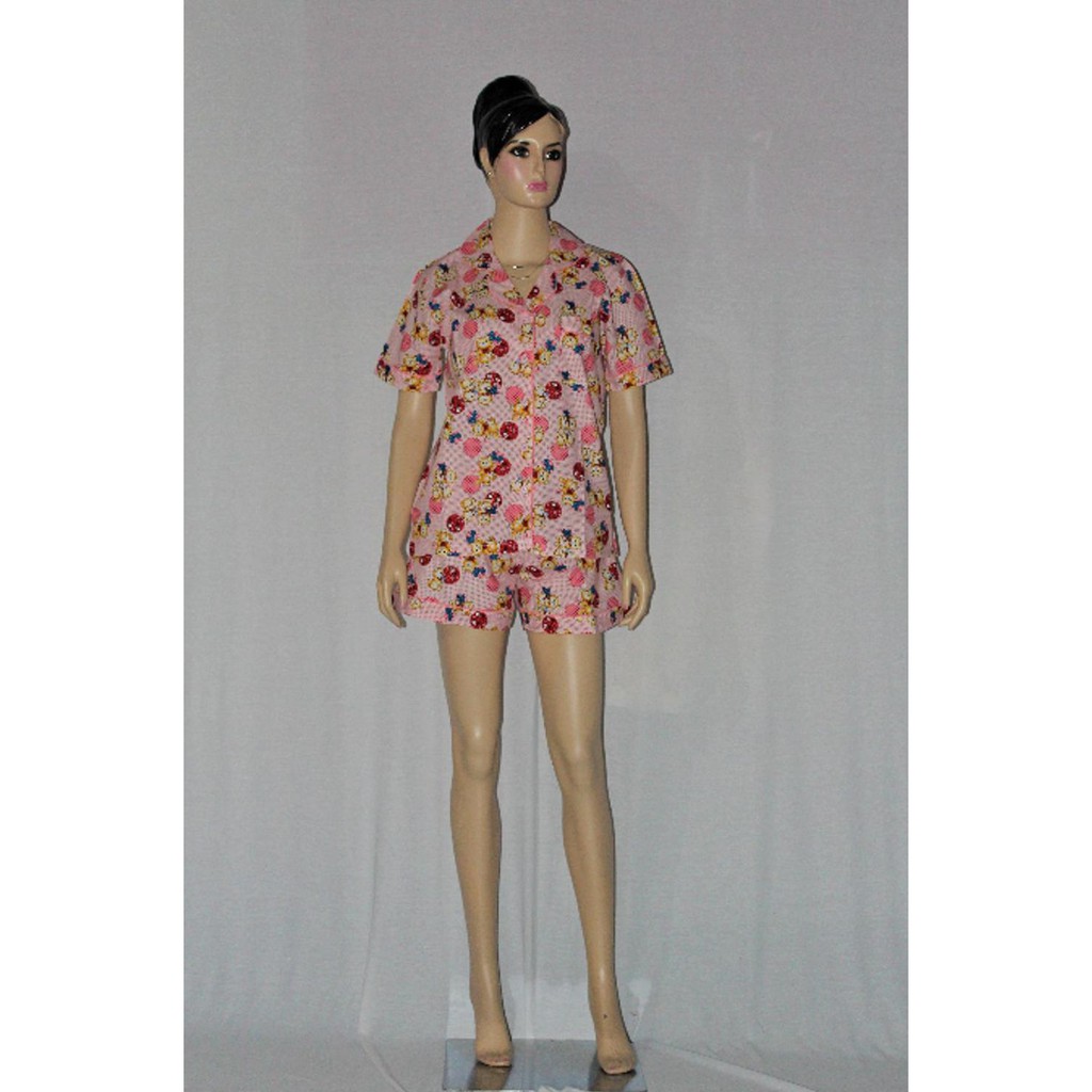 MURAH BAJU TIDUR COUPLE MOM N KIDS BEAR N BALL LGN PDK CLN SEKSI PINK PREMIUM