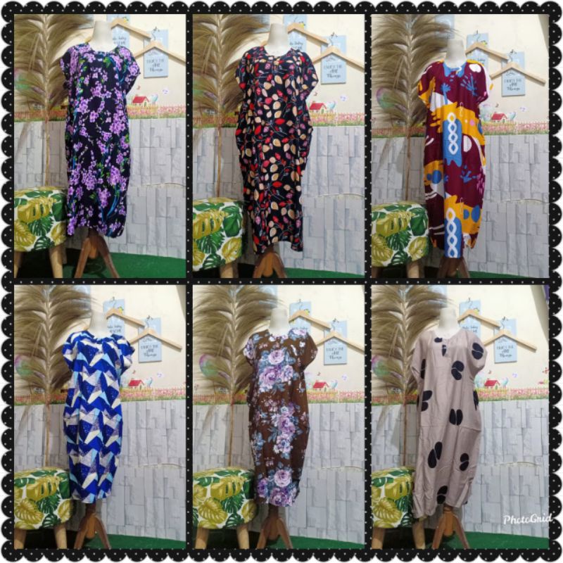 daster MIDI BUSUI KANCING DEPAN SAKU SAMPING BAHAN RAYON PREMIUM