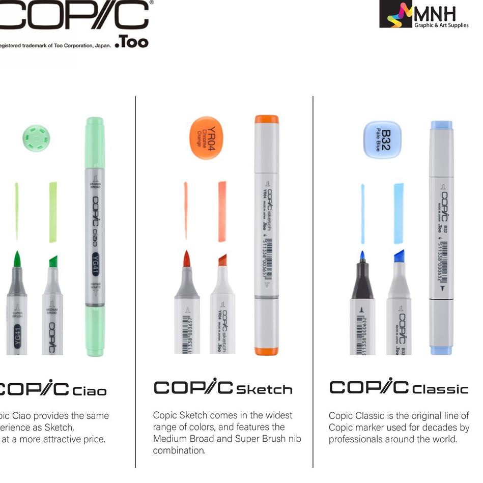 

✪IMPORT✪ Copic Sketch Marker Earth Series (Satuan) E0000 - E11