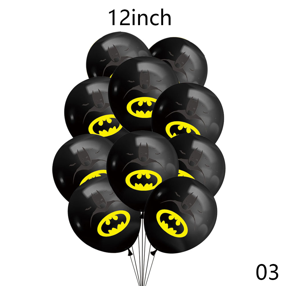 8 / 10 / 12 / 16 Pcs Balon Lateks Desain Batman Iron Man Hulk Ukuran 12 Inch Untuk Dekorasi Pesta