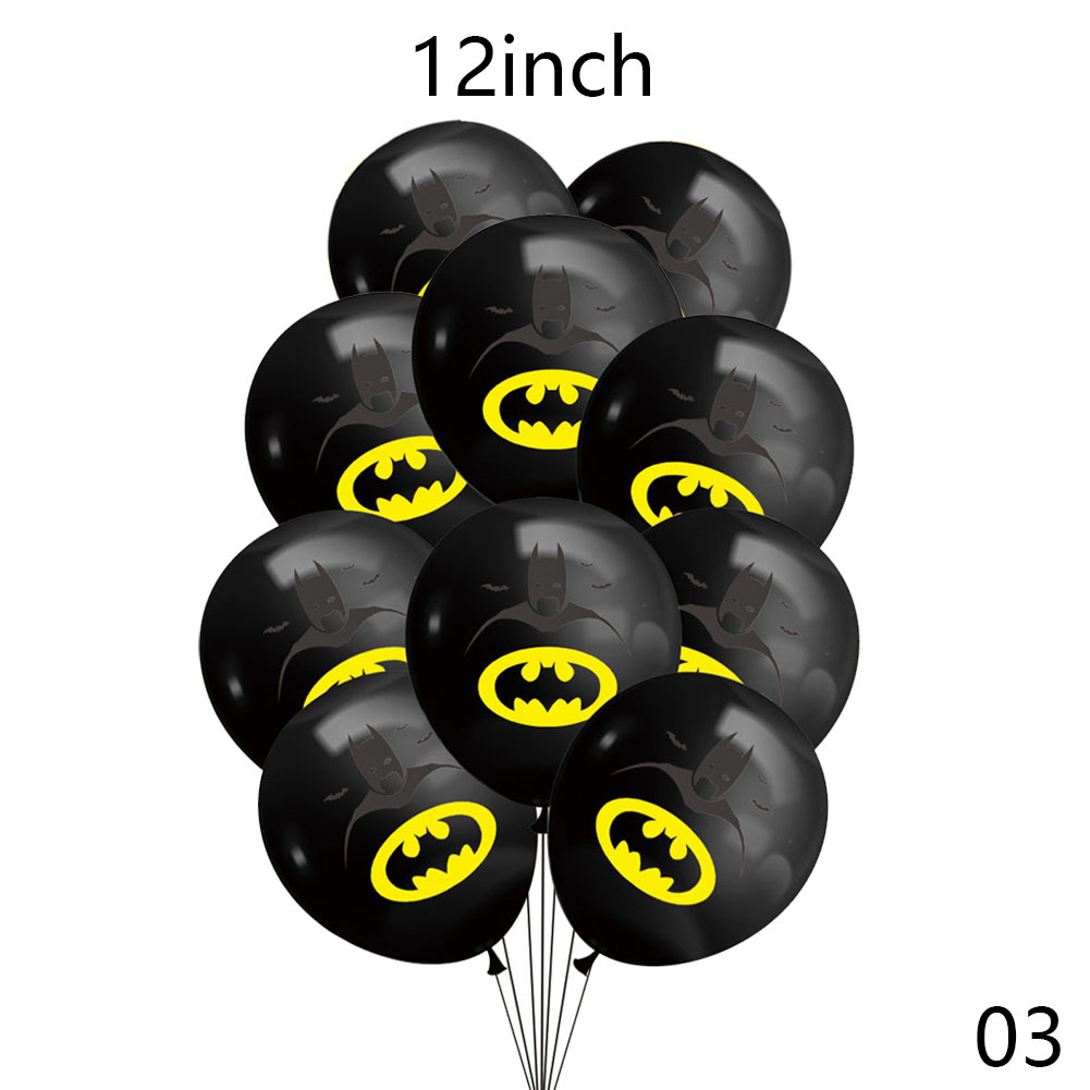 8 / 10 / 12 / 16 Pcs Balon Lateks Desain Batman Iron Man Hulk Ukuran 12 Inch Untuk Dekorasi Pesta