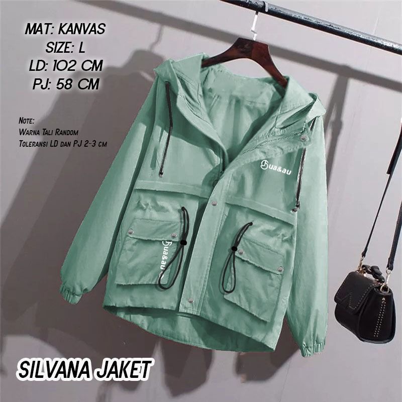 ( COD) Jaket SILVANA wanita//JAKET motif//jaket wanita murah /SEMI PARKA