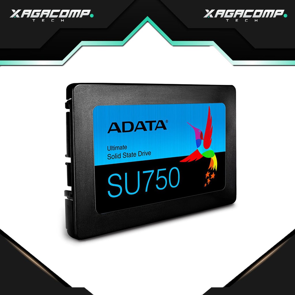 SSD SATA 2.5" ADATA SU750 - 3D NAND 256 GB / 512 GB / 1TB- 550MB Read - 520MB Write - 3 Year Warrant
