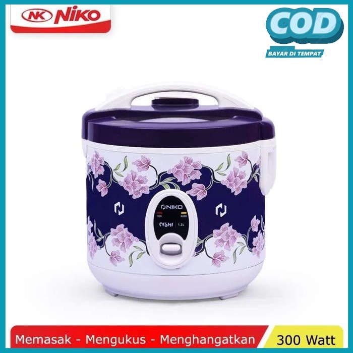 Magic Com Niko Oishi Gohan Batik 1.2 Liter Rice cooker niko magicom tutup kaca