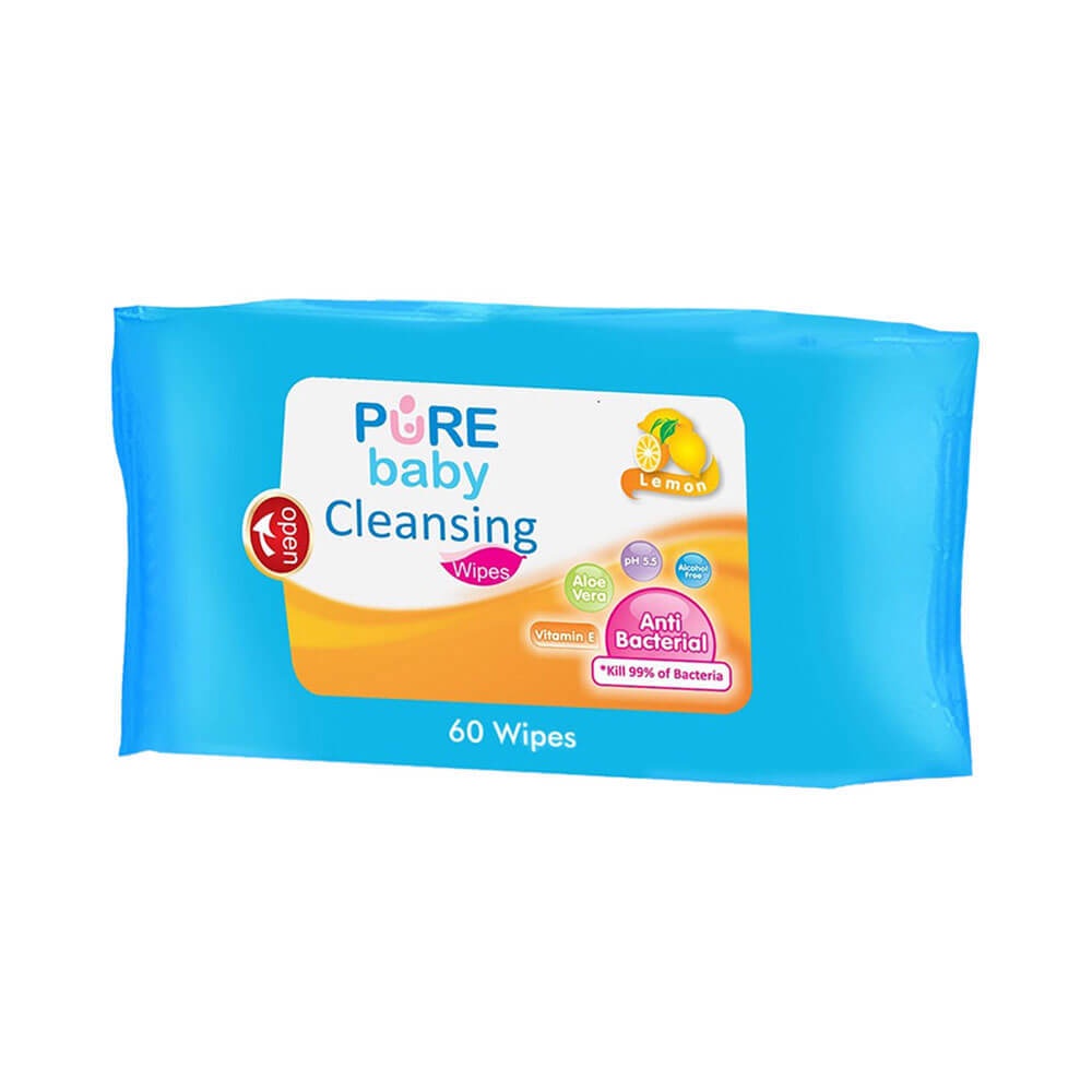 Pure Bb Cleansing Wipes lemon 60's