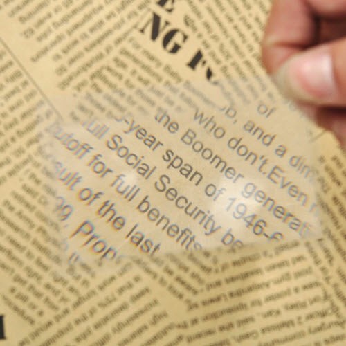 Kaca Pembesar Fresnel Lens Magnifier Magnifying Glass Pocket Size