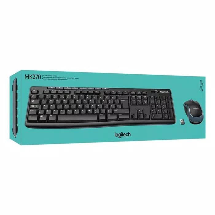 Keyboard + mouse wireless logitech MK270