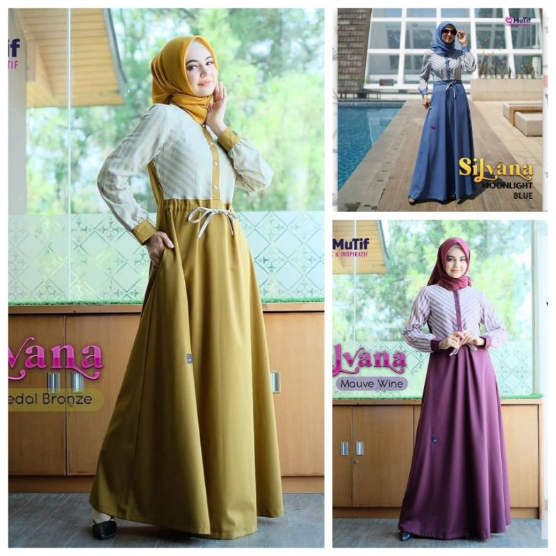 GAMIS MUTIF TERBARU GAMIS SILVANA