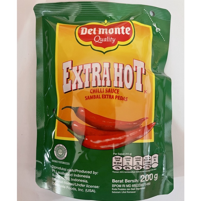 

Del monte extra hot saos sambal 200gr (delmonte)