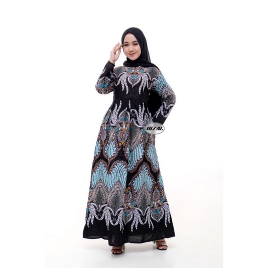 PROMO BATIK COUPLE KELUARGA SARIMBIT sania ruffle batik ori ndoro jowi motif MADU HIJAU-GAMIS DEWASA