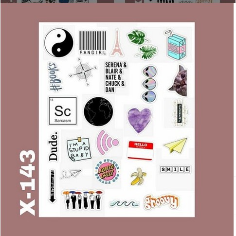 

STIKER TUMBLR X-143