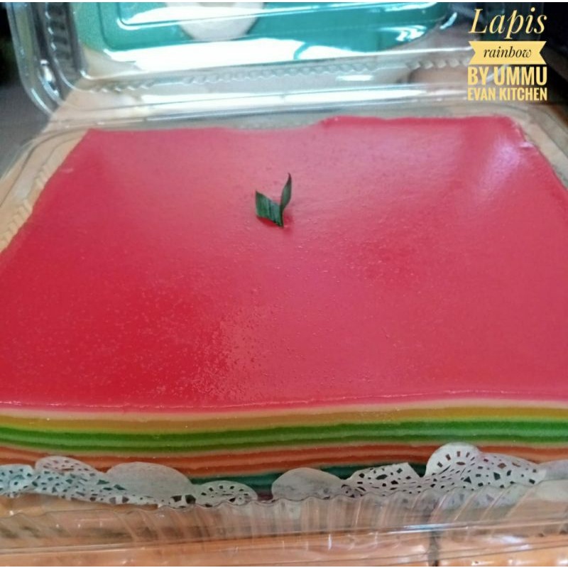 

lapis Pepe rainbow loyang besar