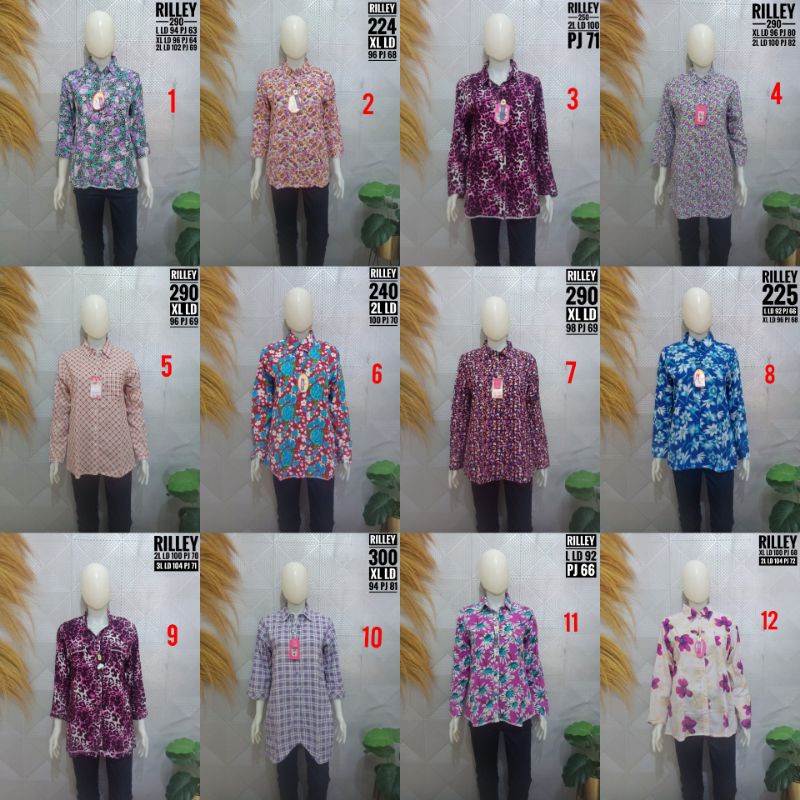KEMEJA WANITA RILLEY LENGAN PANJANG ORIGINAL
