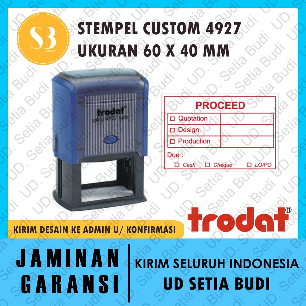 Stempel Trodat Printy Custom 4927 ukuran 60 x 40 mm