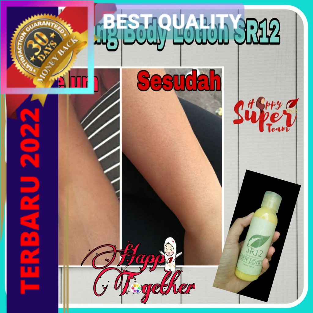 WHITENING BODY LOTION SR12 Handbody Pemutih Kulit Badan Permanen Alami Para Selebritis Aman BPOMPrem