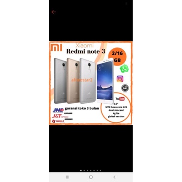 xiomi note 3