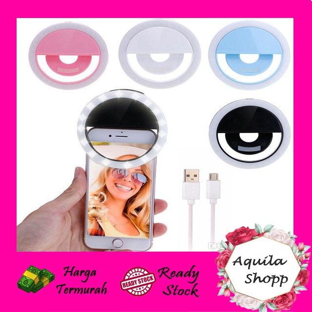 Ring Light Selfie LED / Lampu selfie Bulat untuk kamera camera hp