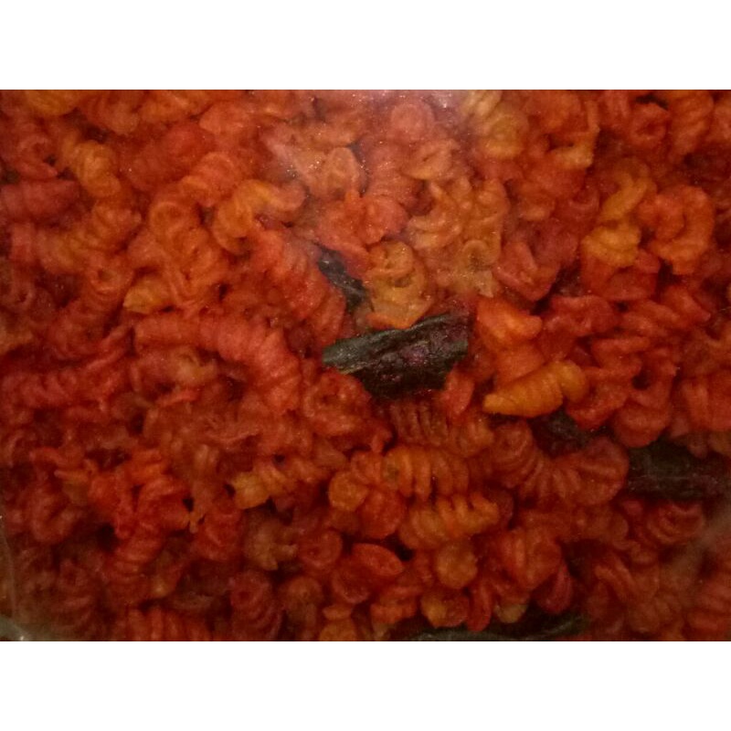 Makaroni Spiral 500gr Pedas Manis Daun jeruk