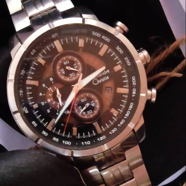 Jam Tangan Pria Alexandre Christie AC 6288MC Chronograph Second Preloved Original Bekas