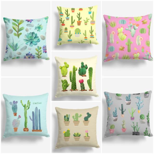 BANTAL SOFA PRINT MOTIF KAKTUS / CACTUS PLANT 40X40 CM