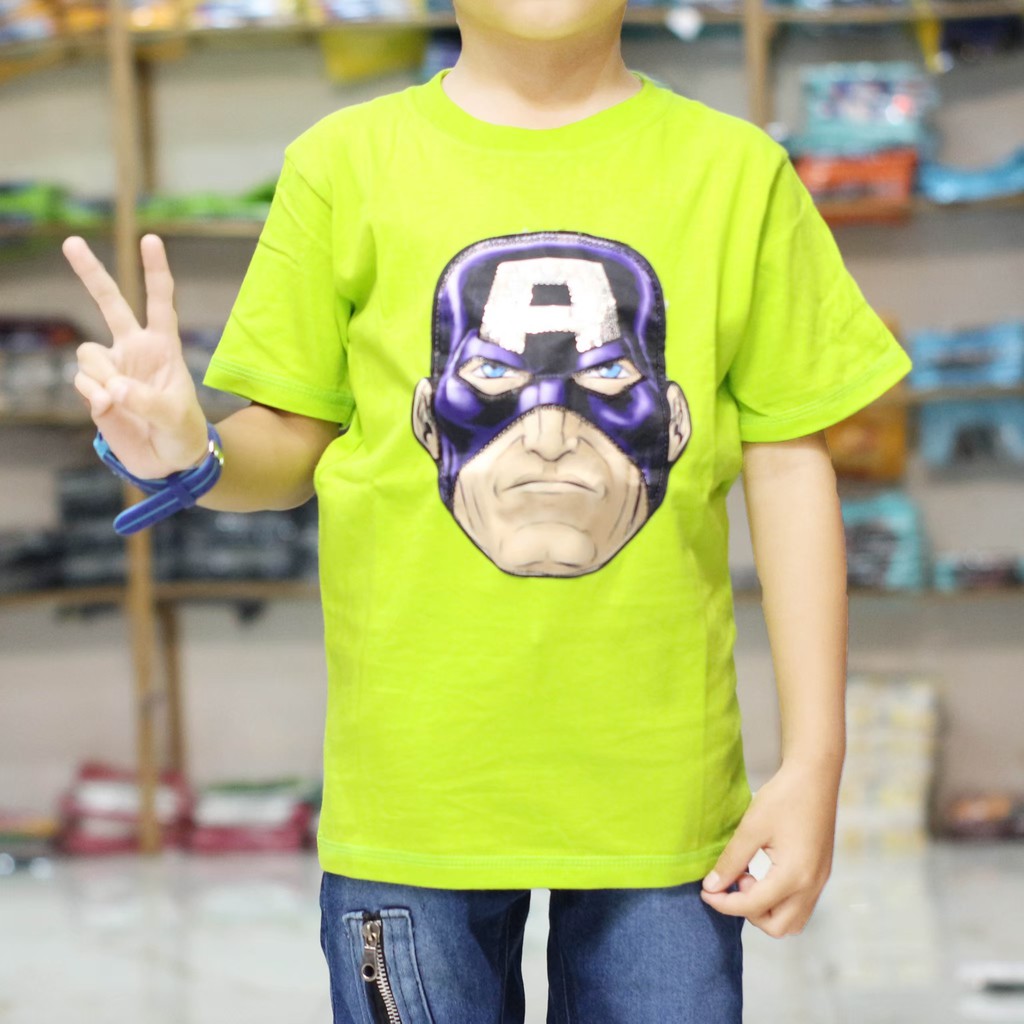  KAOS  LED  GROSIR  KAOS  LED  ANAK  TERBARU SUPERHERO 