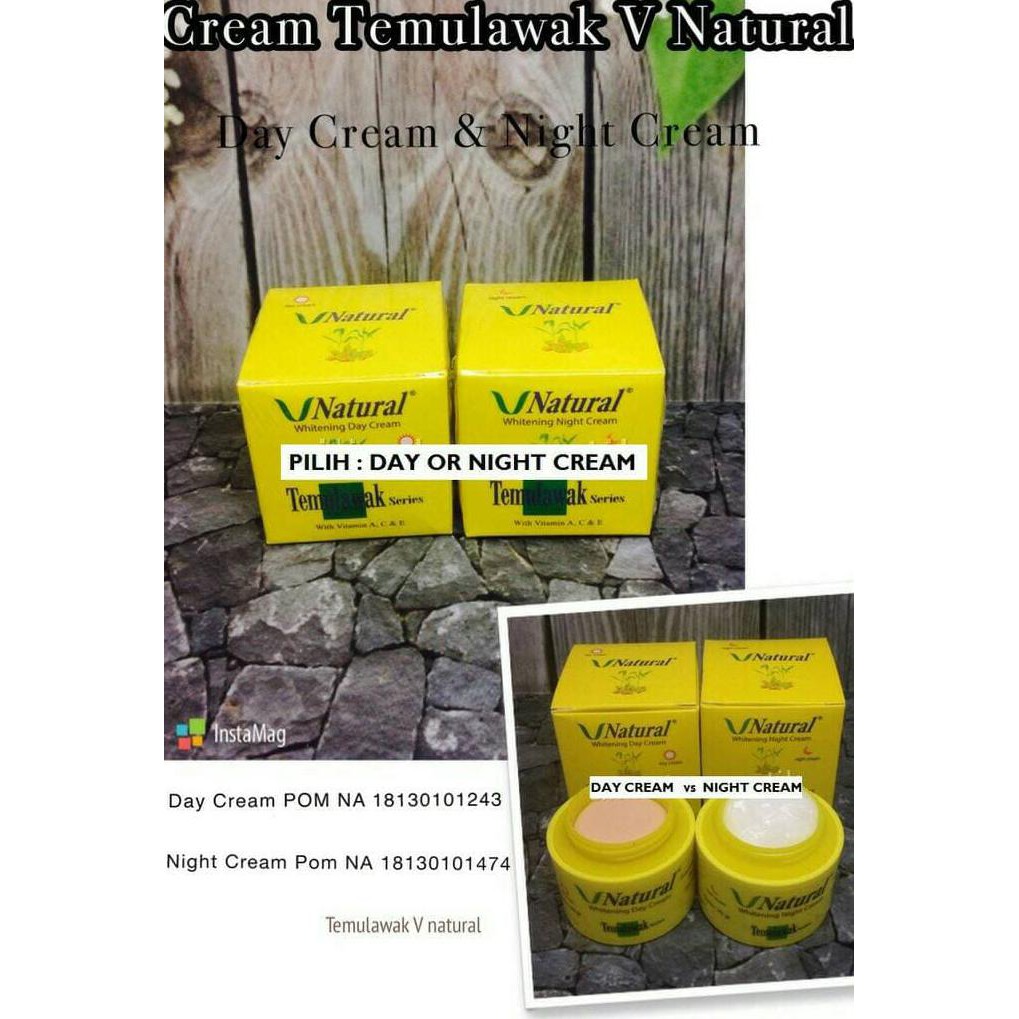 

TEMULAWAK V NATURAL DAY N NIGHT CREAM BPOM ORIGINAL