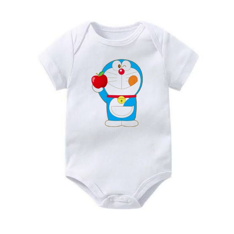 kaos baju bayi DORAEMON tshirt kartun jumper baby kids kaos pendek usia 0 1 2 3 4 5 6 7 8 9 10 11 12